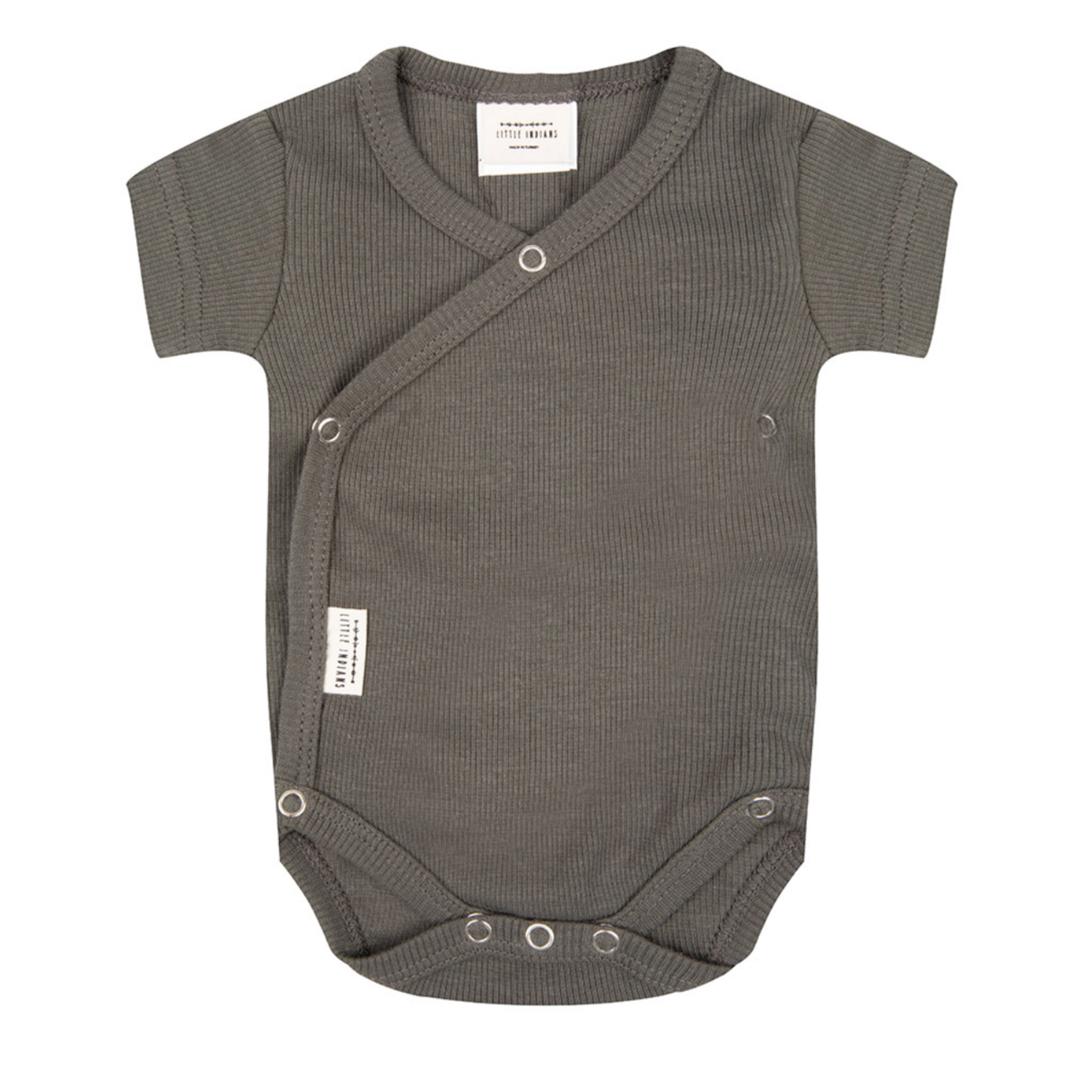 Bodysuit Short Sleeve Rib - Dusty Olive