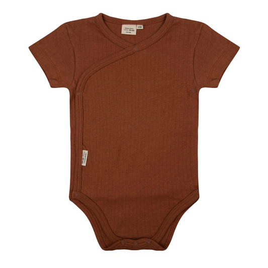 Short Sleeve Bodysuit - Amber Brown