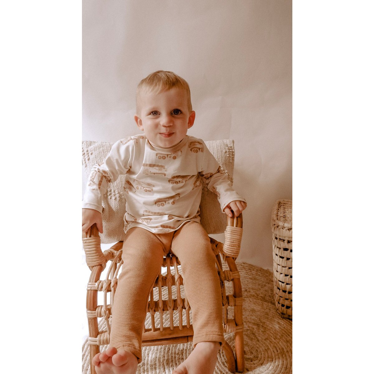 Leggings | Waffle camel