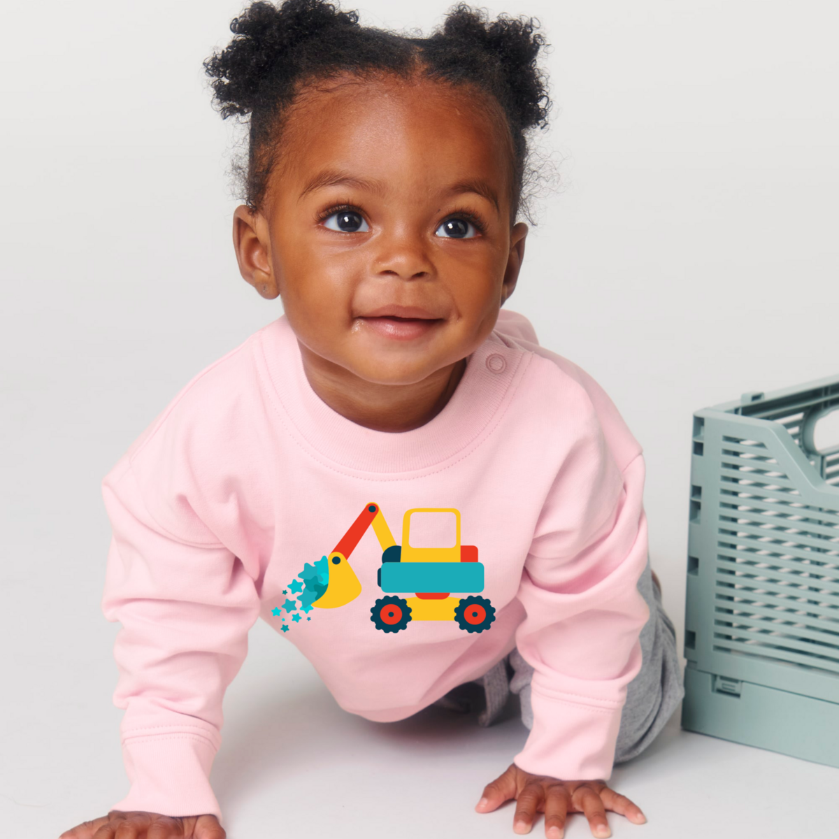 My first excavator sweatshirt