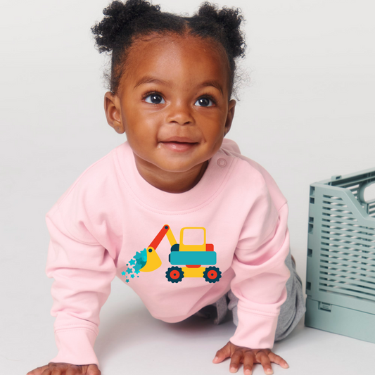 My first excavator sweatshirt