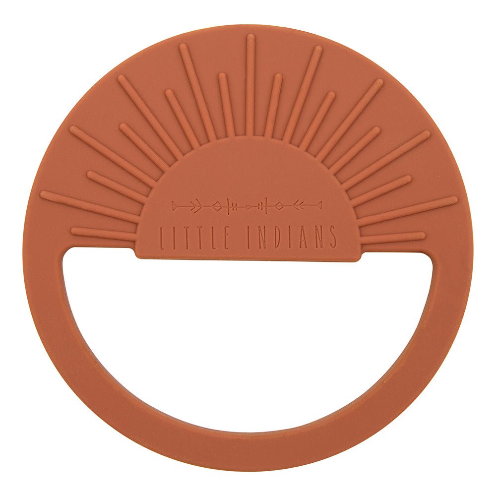 Silicone Teething Ring - Amber Brown