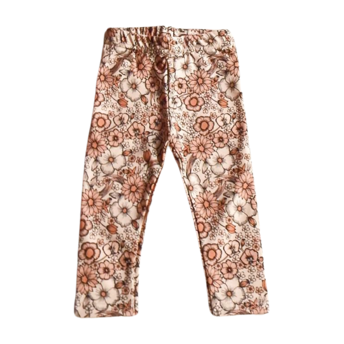 Pants | Beige combination flower