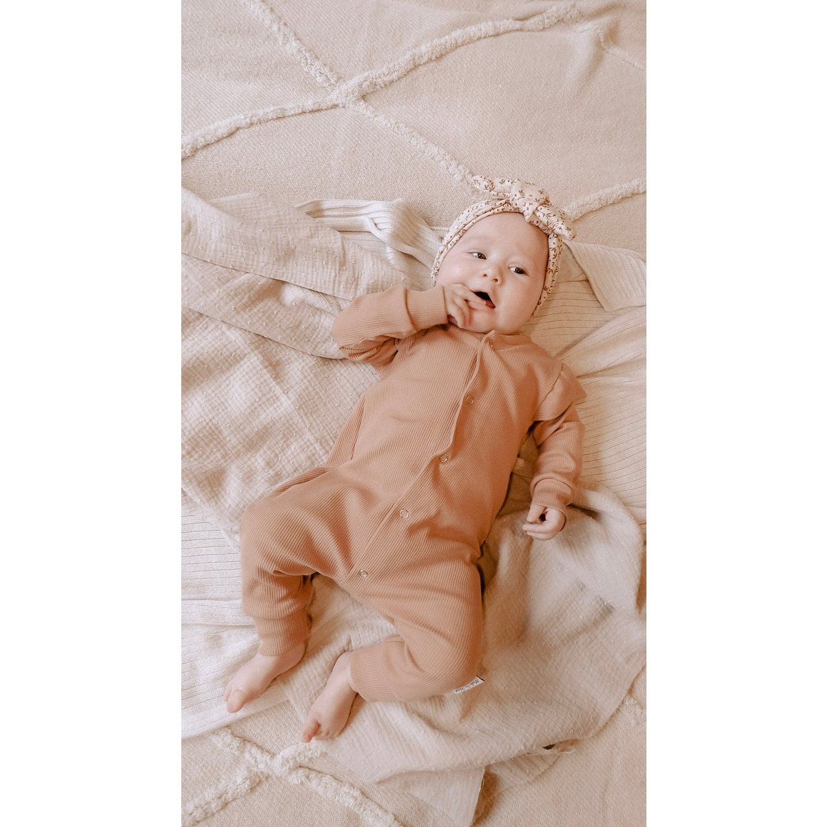 Playsuit | Rib peach