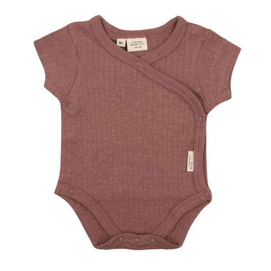 Short Sleeve Bodysuit - Burlwood
