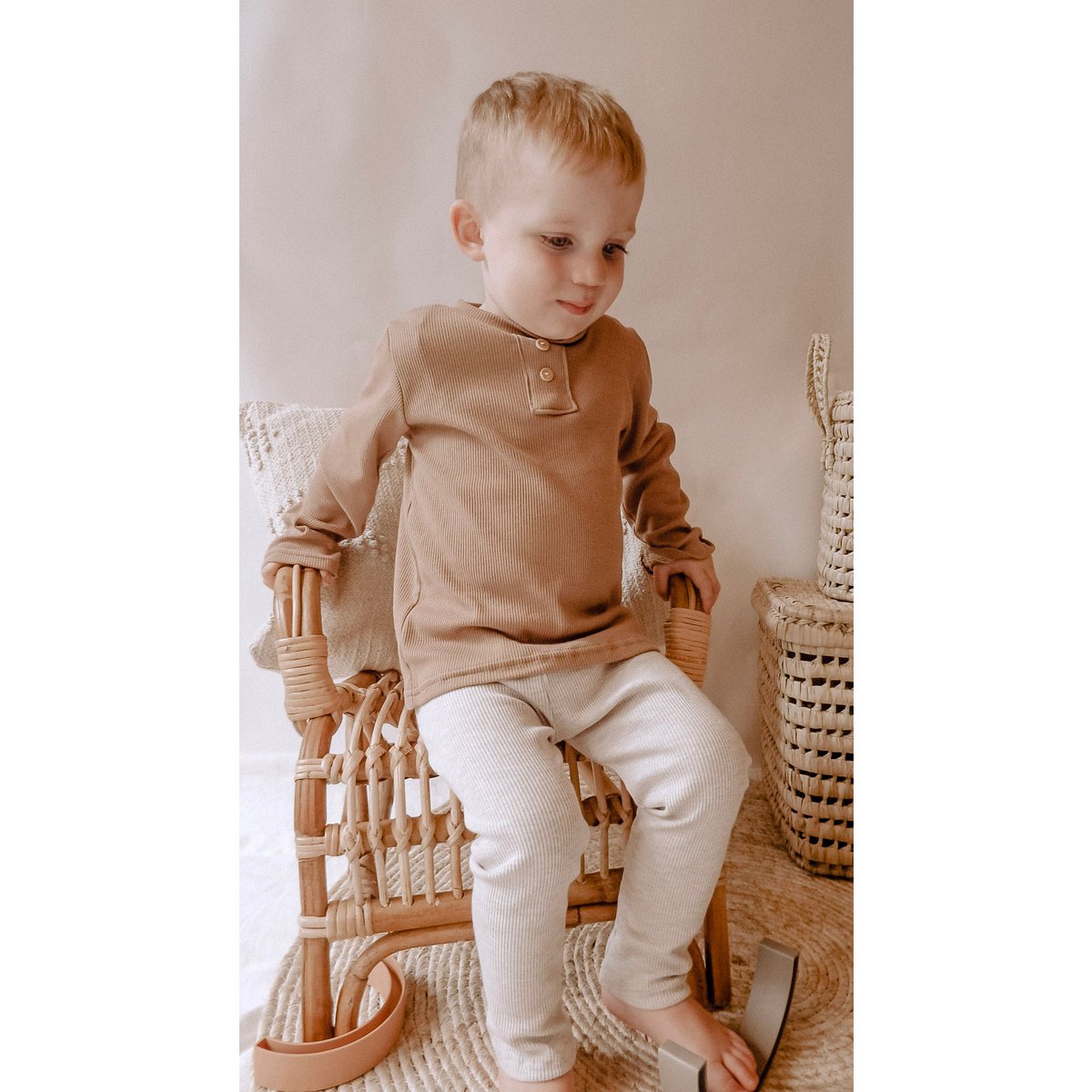 Pants | Beige melange