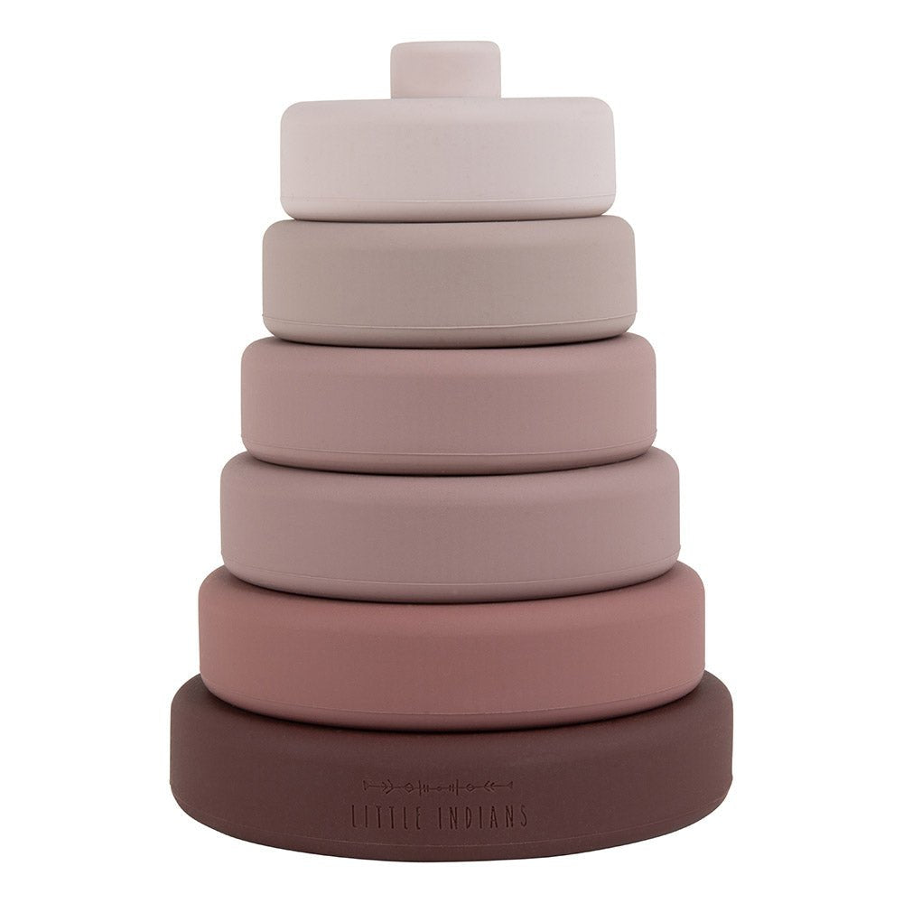 Silicone stacking tower - Burlwood