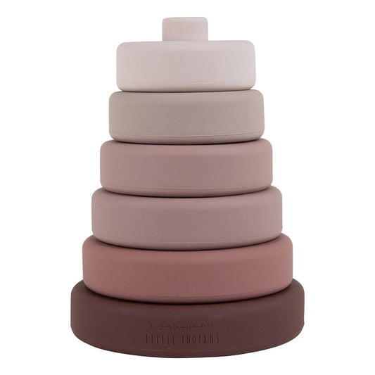 Silicone stacking tower - Burlwood
