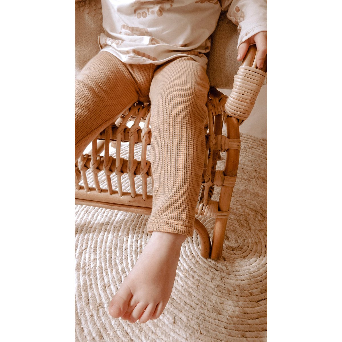 Leggings | Waffle camel