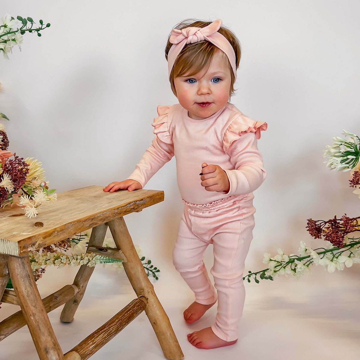 May Mays Legging Ruffle Rib Beau