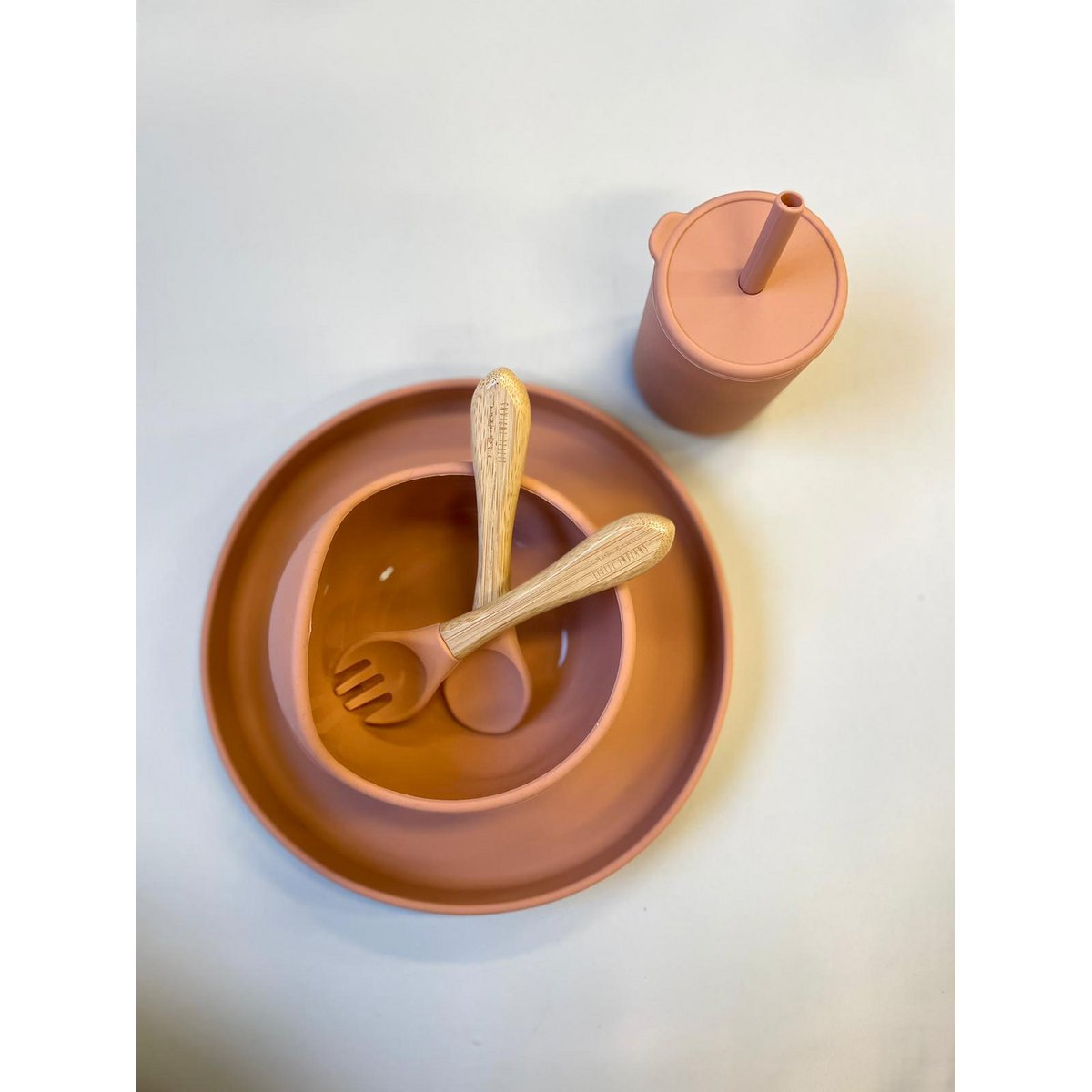 Silicone Plate - Amber Rose