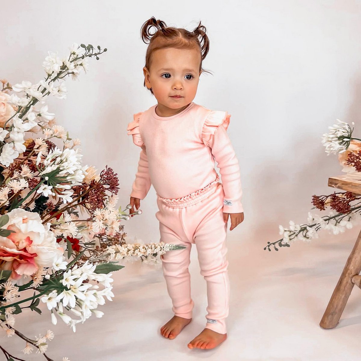 May Mays Legging Ruffle Rib Beau