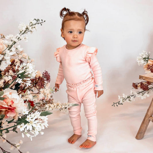 May Mays Legging Ruffle Rib Beau
