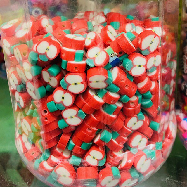 kids bracelet apple green - handmade in Nepal