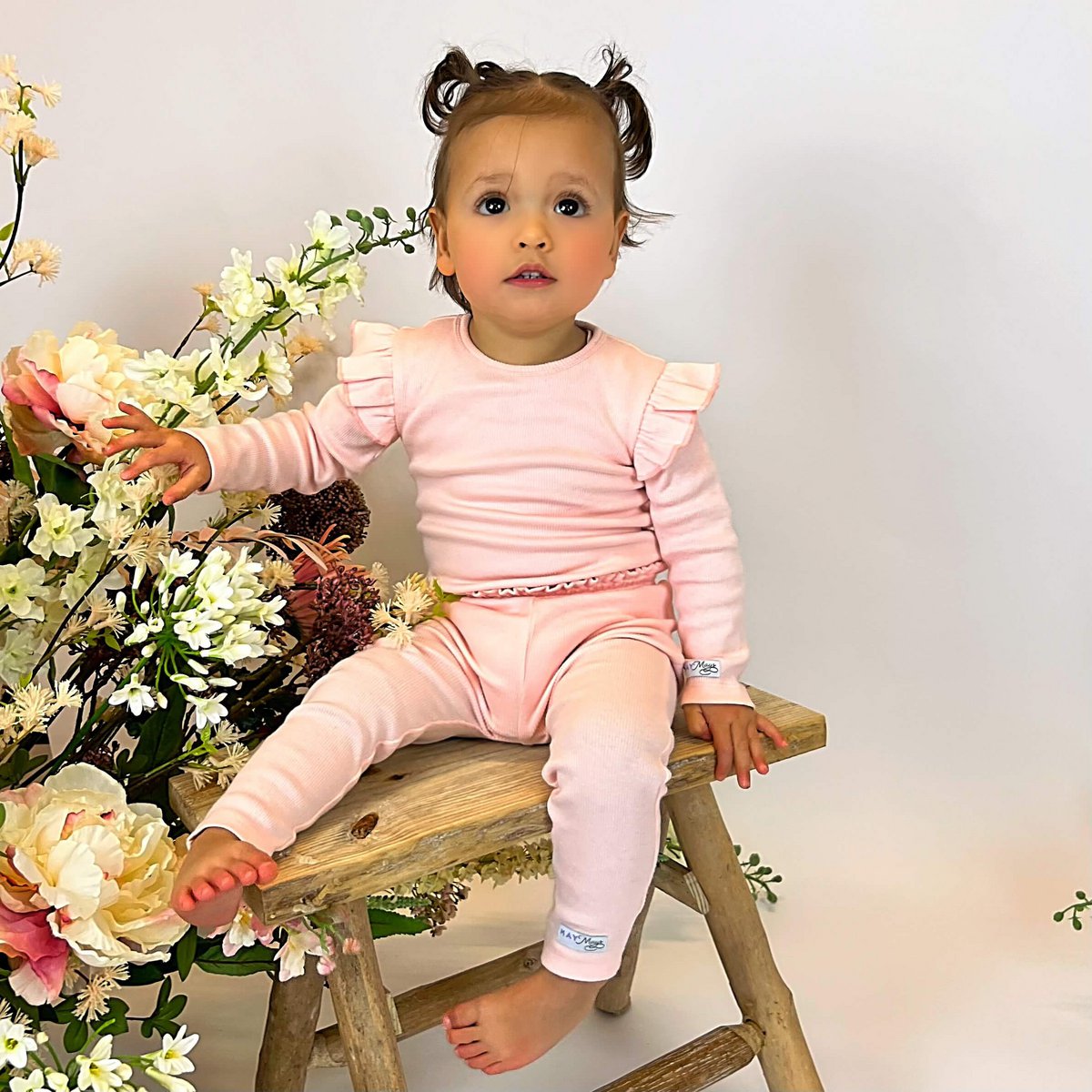 May Mays Legging Ruffle Rib Beau