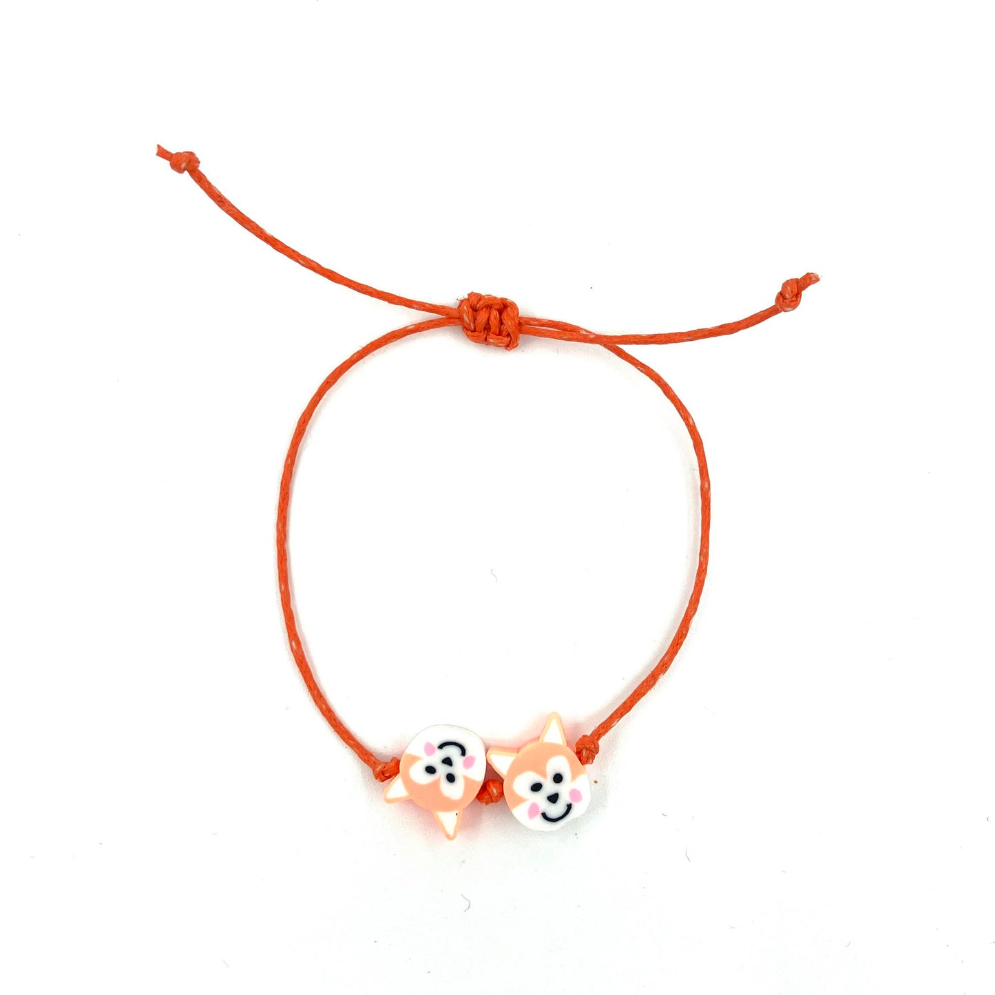 kids bracelet fox orange - handmade in Nepal
