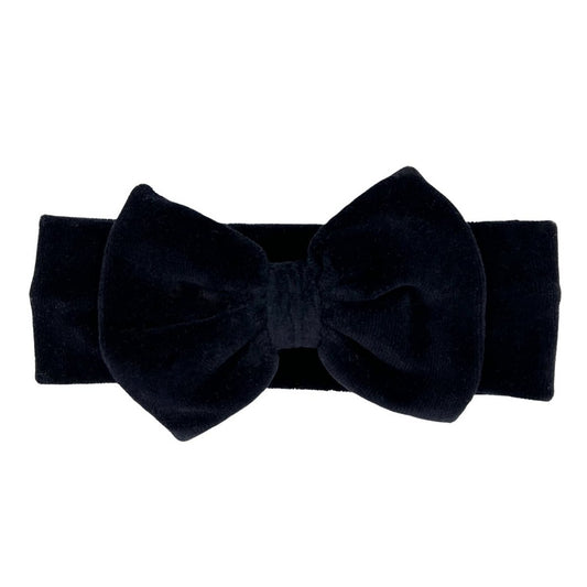 Livia Hairband | Velvet Bow Black